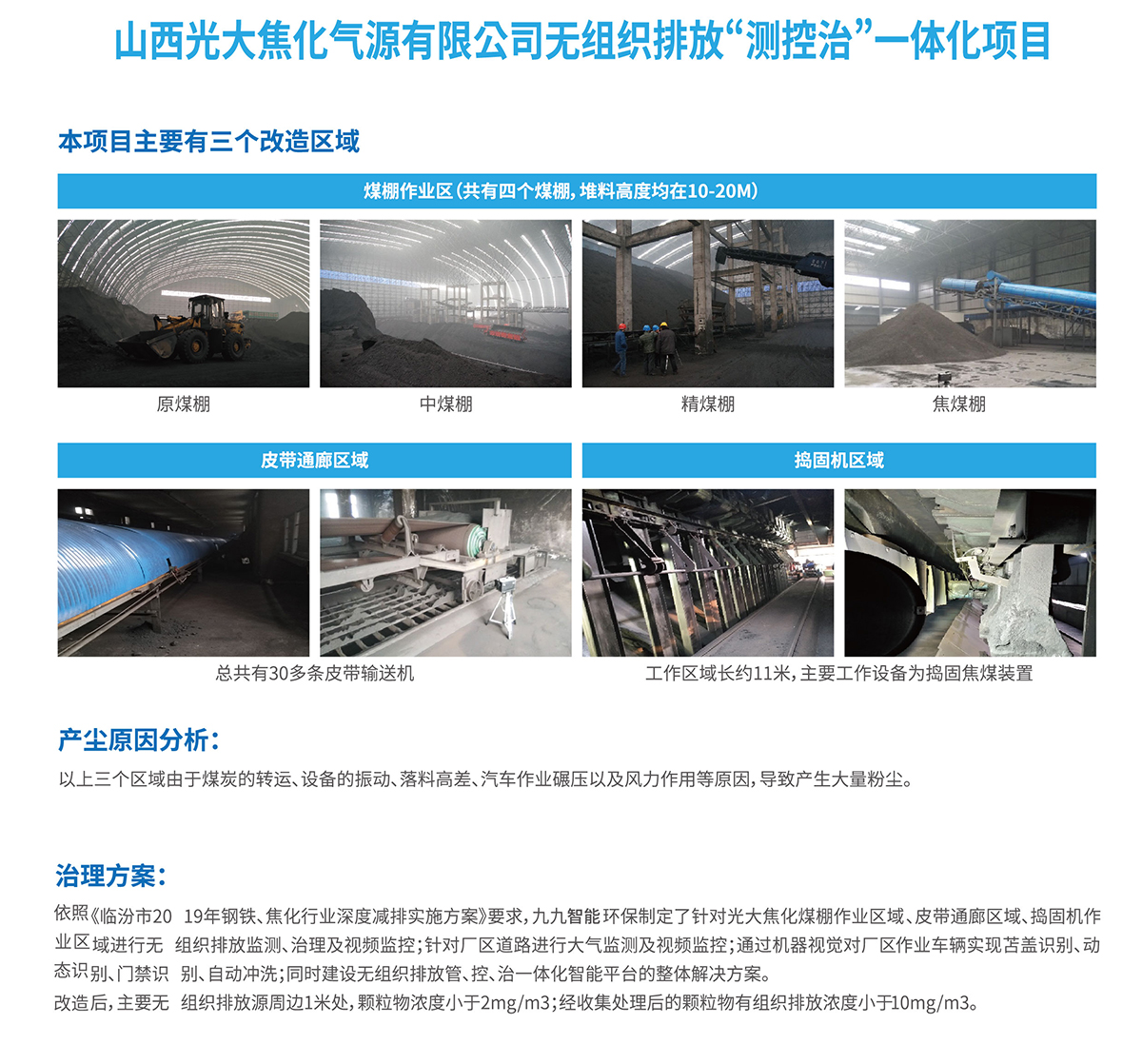 山西光大焦化氣源有限公司無(wú)組織排放“測(cè)控治”一體化項(xiàng)目